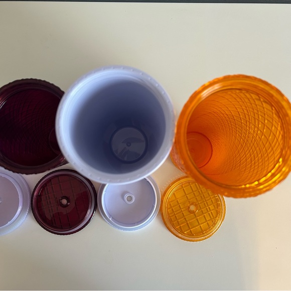 STARBUCKS Lot of 5 COLD CUPS TUMBLER Studded Ruby Iced Lilac Mango Ombré Sequins - Picture 7 of 15